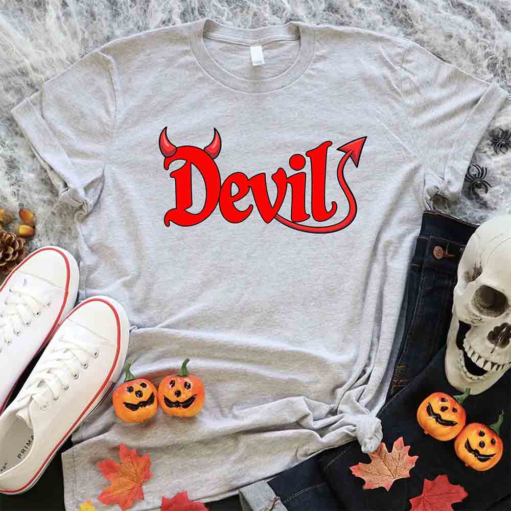 I Put the D in Devil Shirts For Couples Funny Matching Him & Her Halloween T-Shirts