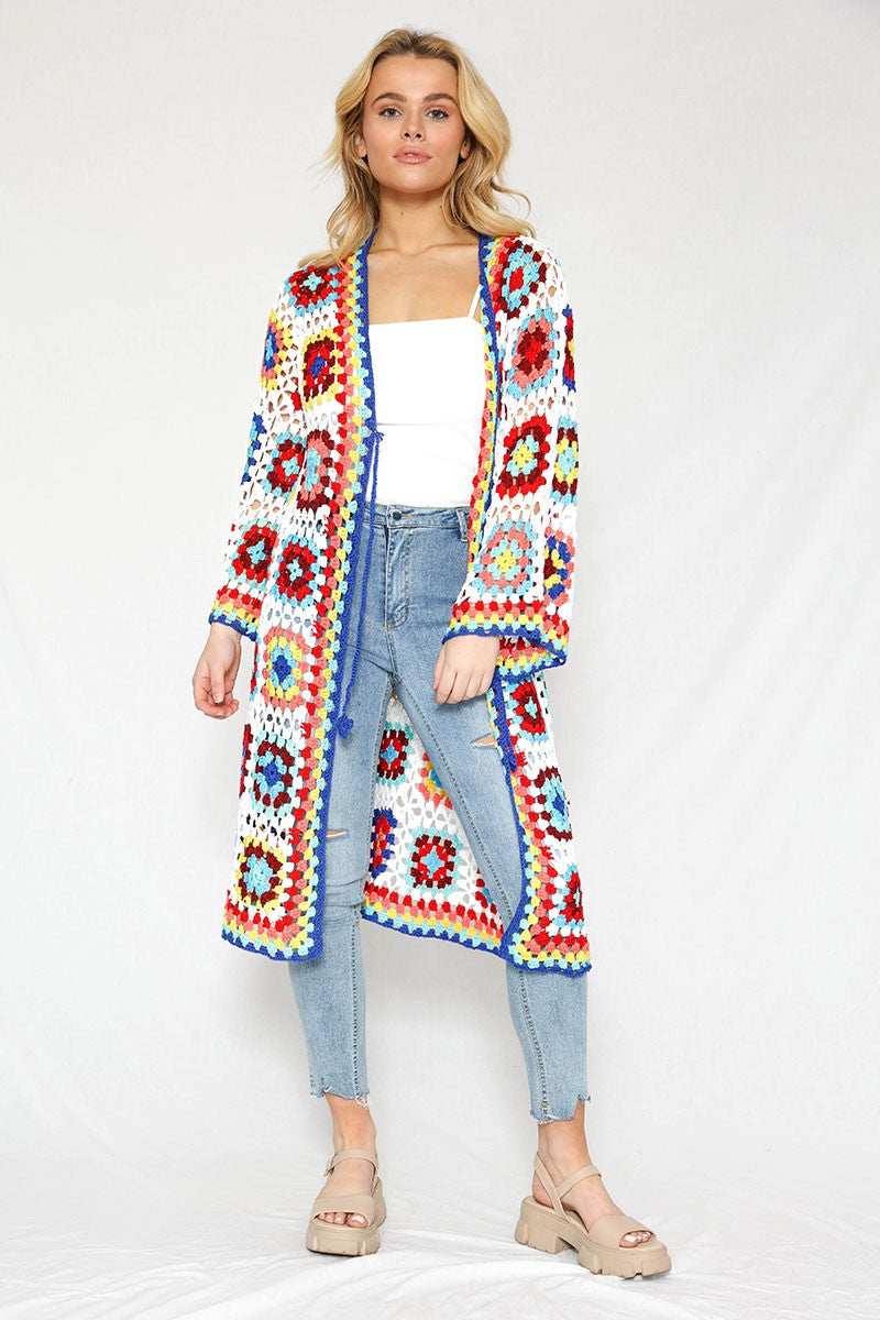 Tiled crochet cover up