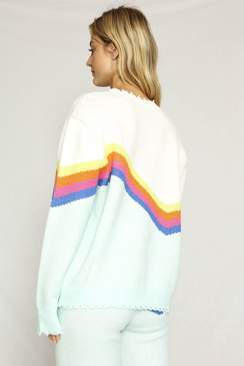 Retro stripe sweater