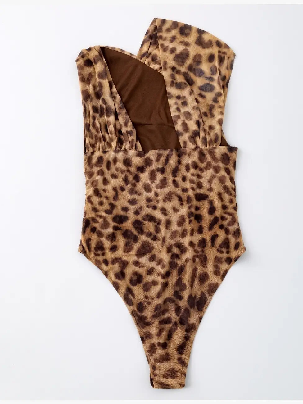 Leopard one piece swimsuit