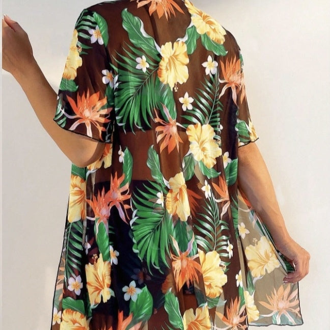 Women's Floral Beach Set â€?Two-Piece Summer Outfit