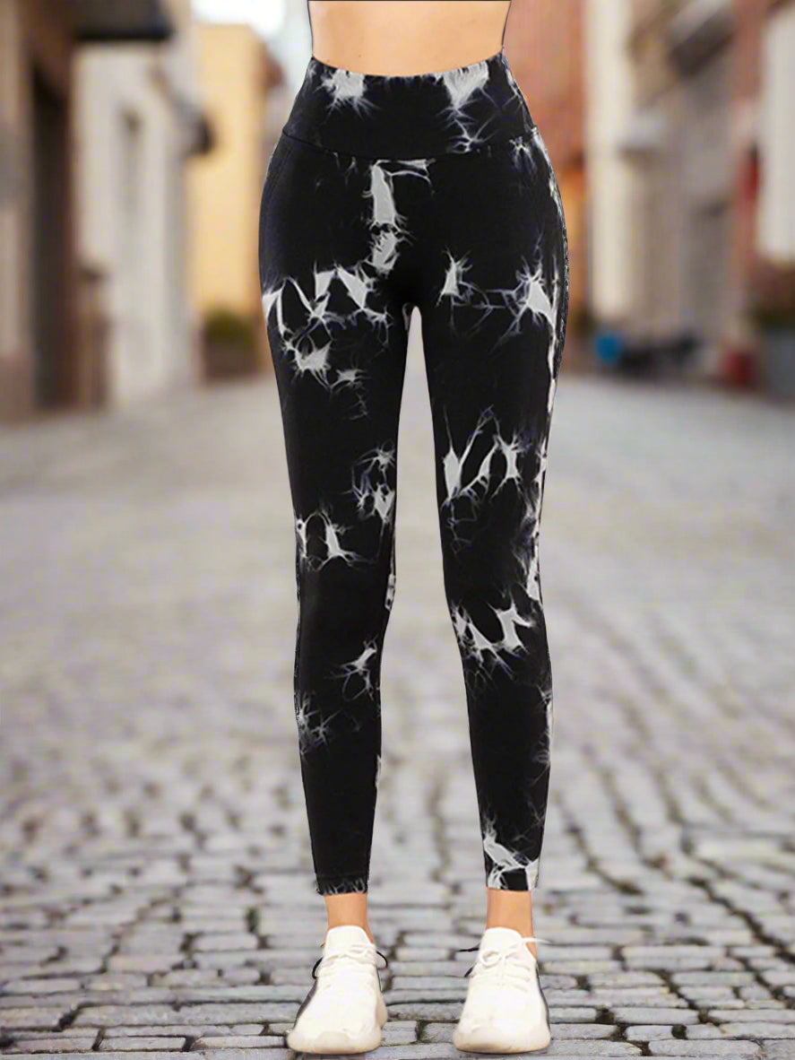 5-Pack Tie Dye Cut-Out Leggings
