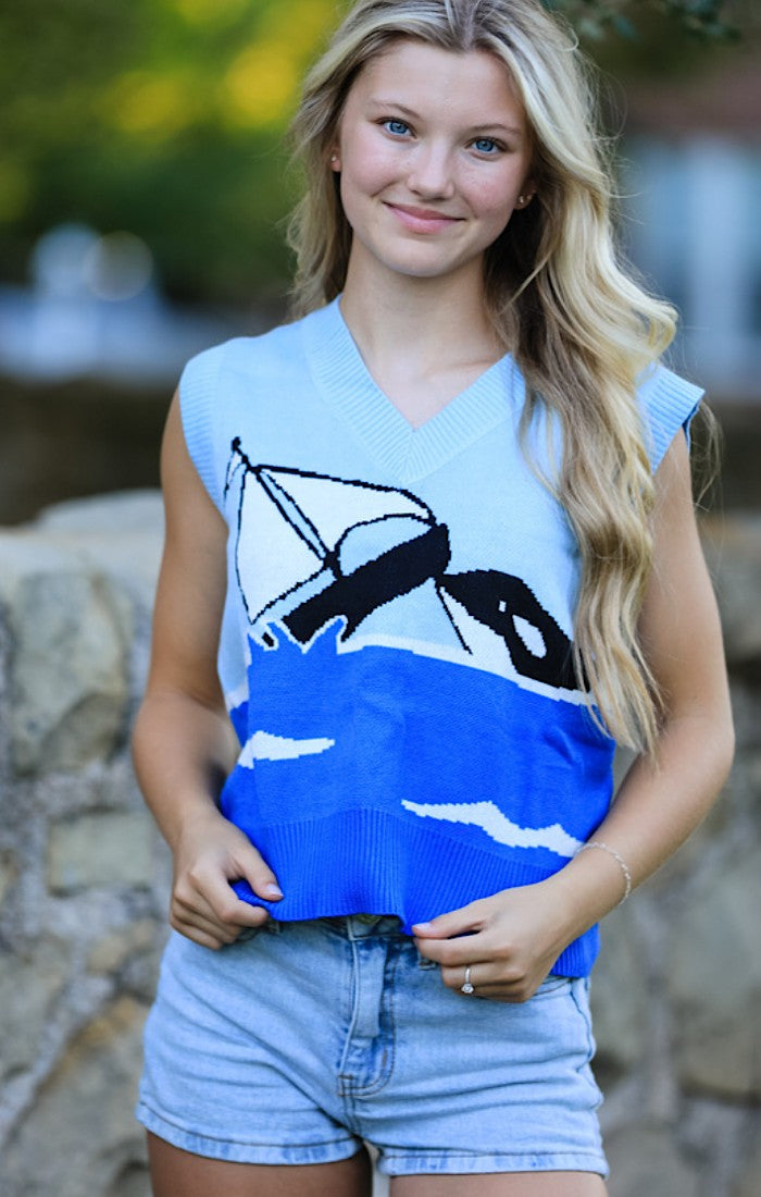 Orca knit sweater vest