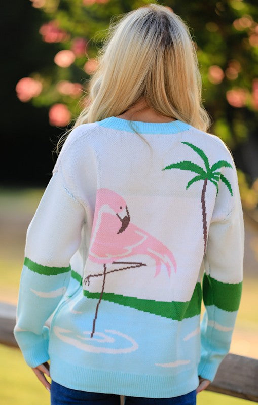 Flamingo Pond Cardigan