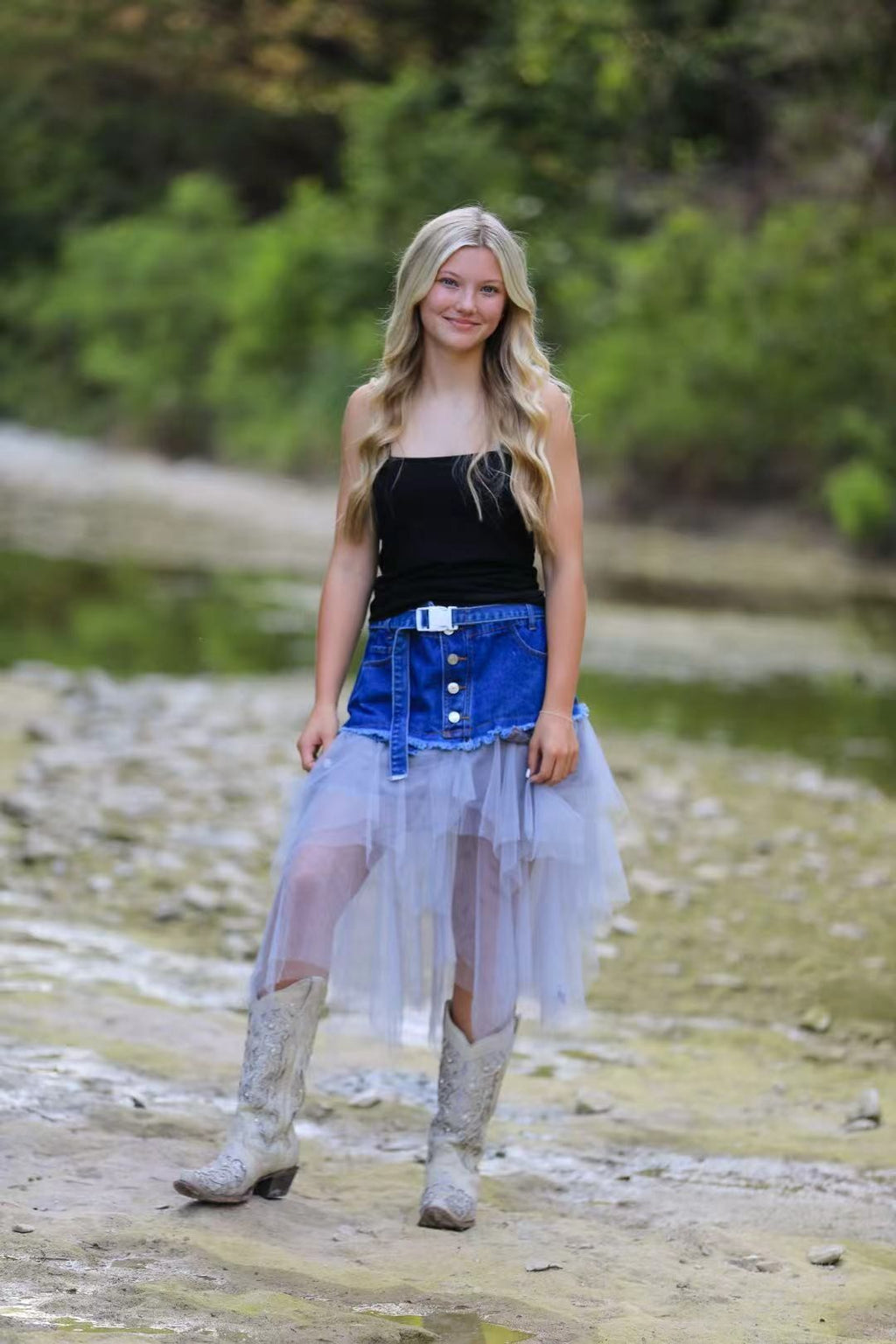 Denim Tutu Skirt