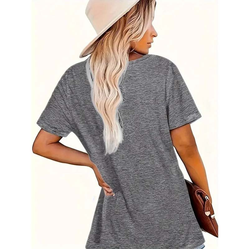 Sunrise Print Round Neck T-Shirt