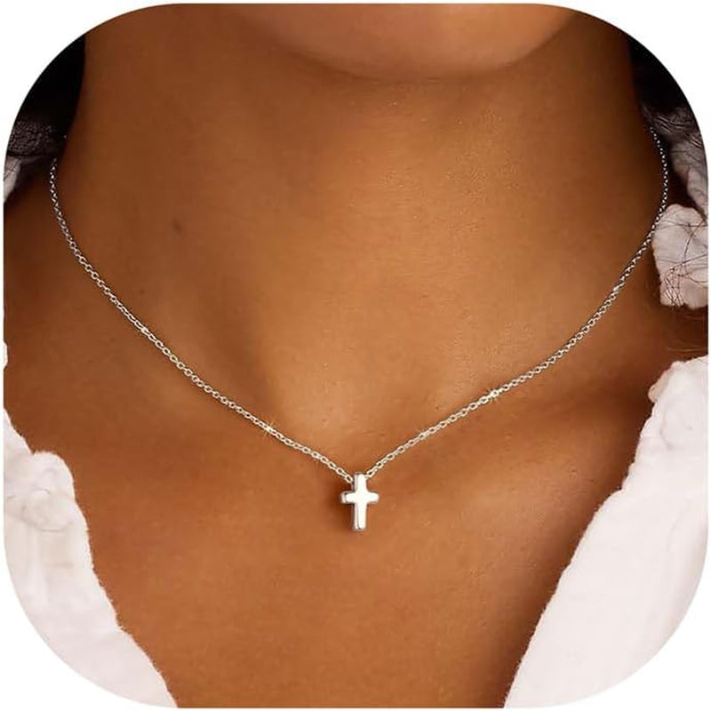 Elegant 14K Gold Plated Cross Necklace â€?Durable, Hypoallergenic & Timeless