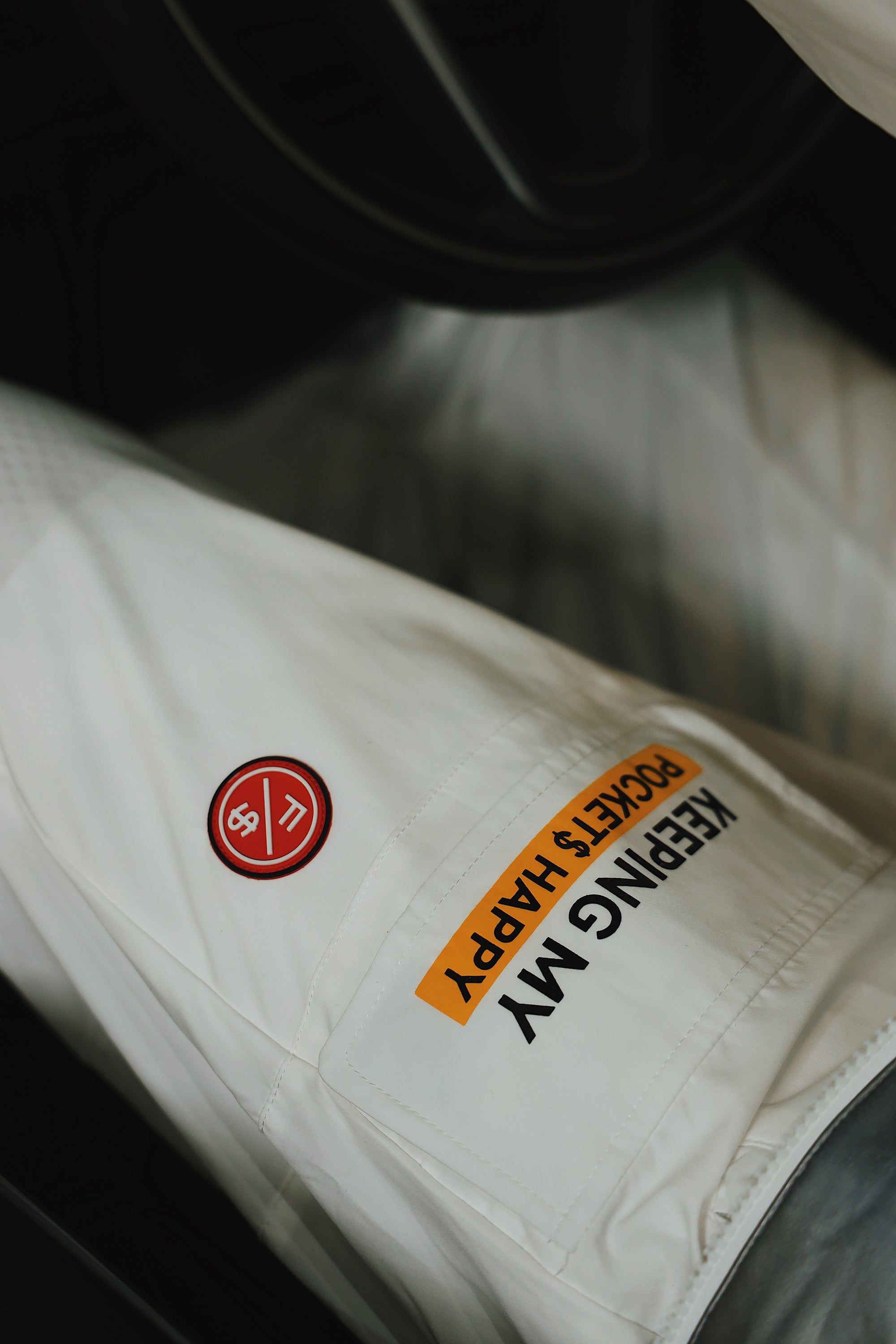 Happy Pockets Jogger (White)