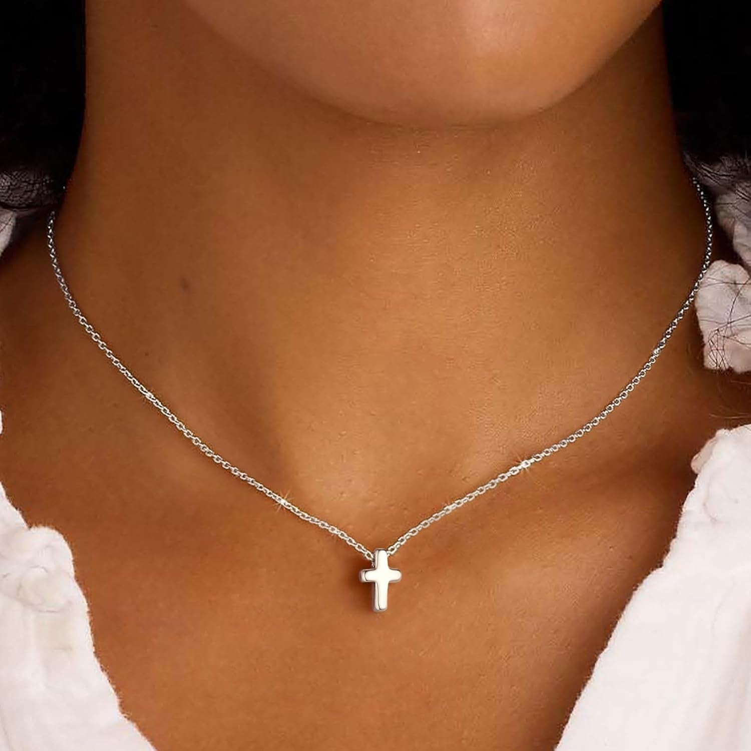 Elegant 14K Gold Plated Cross Necklace â€?Durable, Hypoallergenic & Timeless