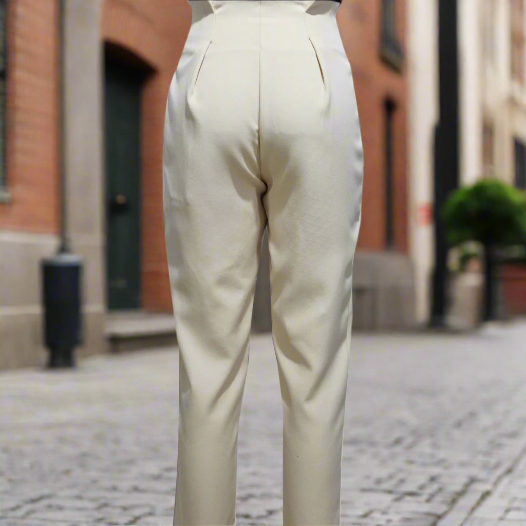 Women's Solid Color Wide-Leg Pants