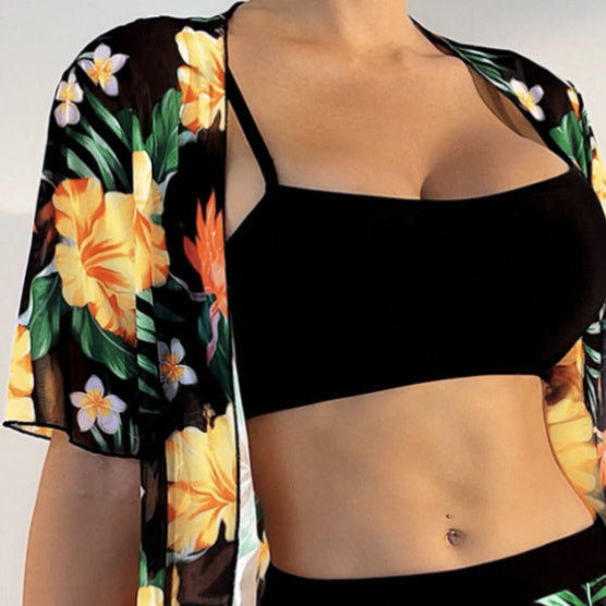 Women's Floral Beach Set â€?Two-Piece Summer Outfit