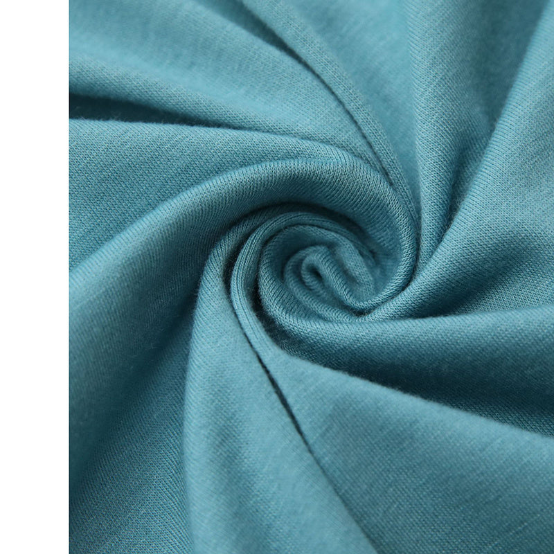 Women's Notch V‑Neck Short‑Sleeve Tunic Top