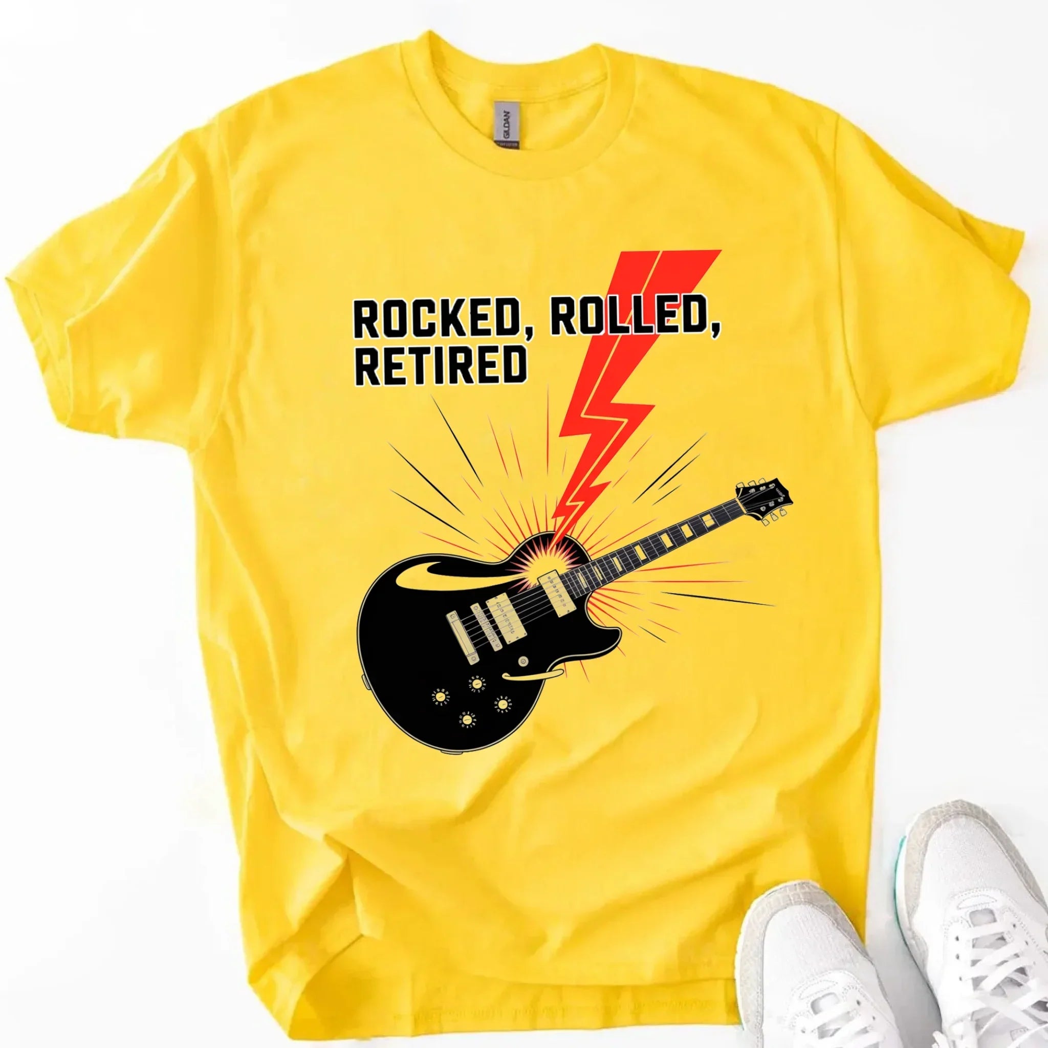 Rocked Rolled Retired T-Shirt â€?Funny Retirement Gift Shirt