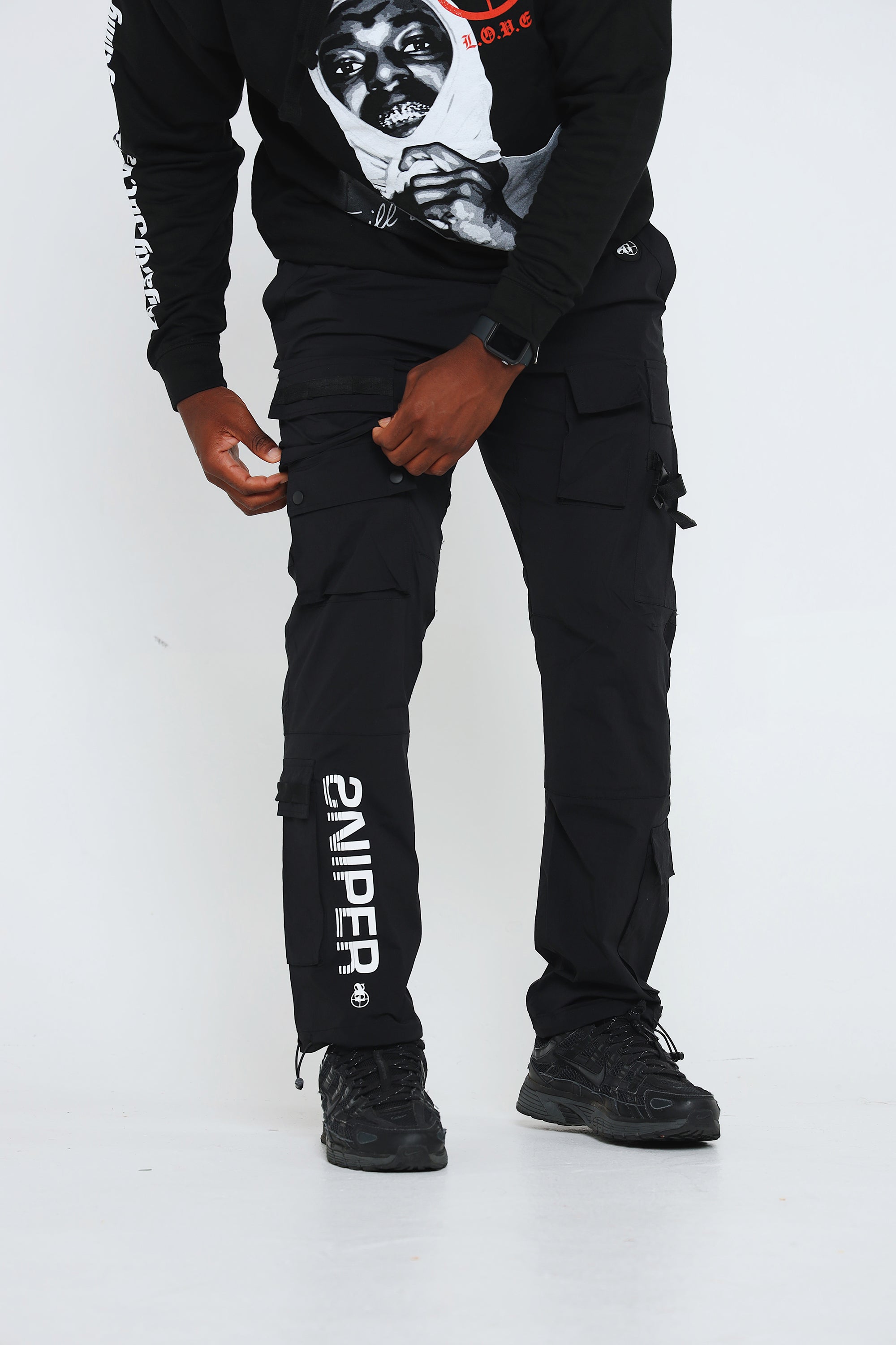 Sniper Utility Cargo Pants (Black)