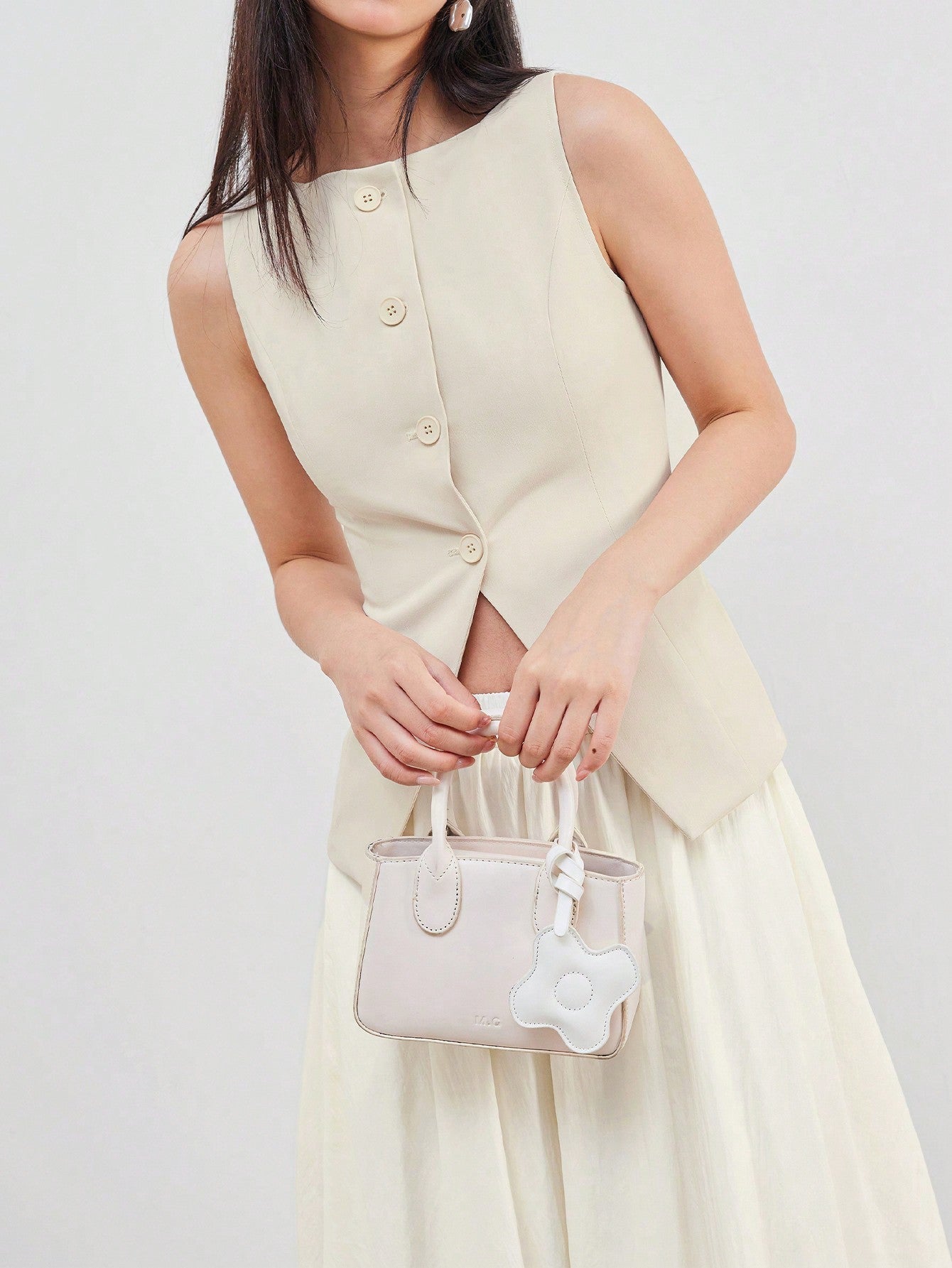 Women's Minimalist Cinched-Waist Camisole â€?Single-Breasted Summer Tank