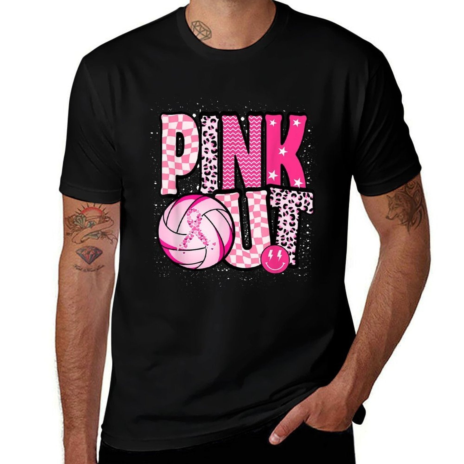 Dig For A Cure Volleyball Pink Out Breast Cancer Awareness  Affordable Price T-Shirt