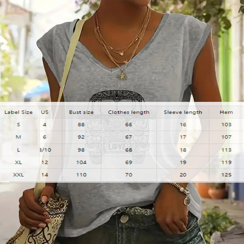 Women's V-Neck Short Sleeve T-Shirt