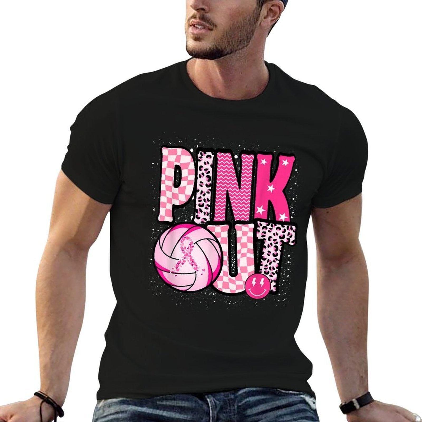 Dig For A Cure Volleyball Pink Out Breast Cancer Awareness  Affordable Price T-Shirt