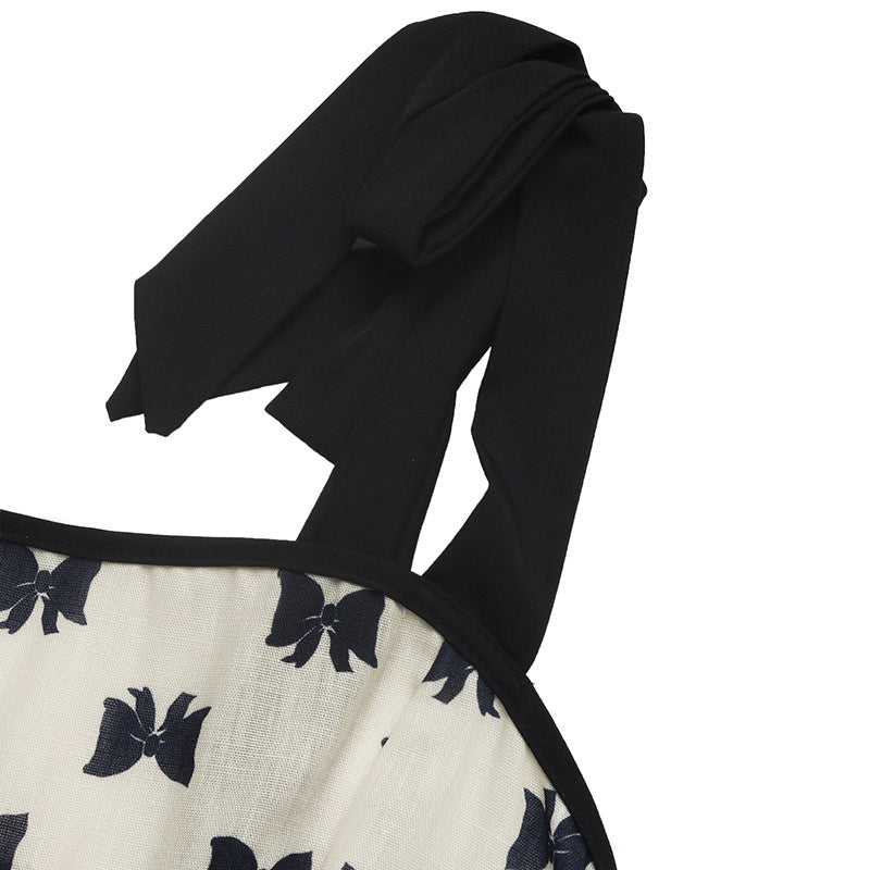 Tie Strap Mini Dress â€?Smocked Summer A-Line Dress