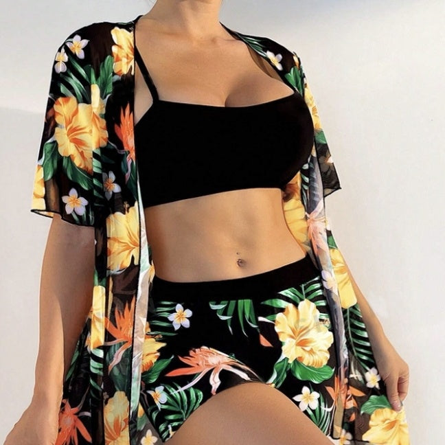 Women's Floral Beach Set â€?Two-Piece Summer Outfit
