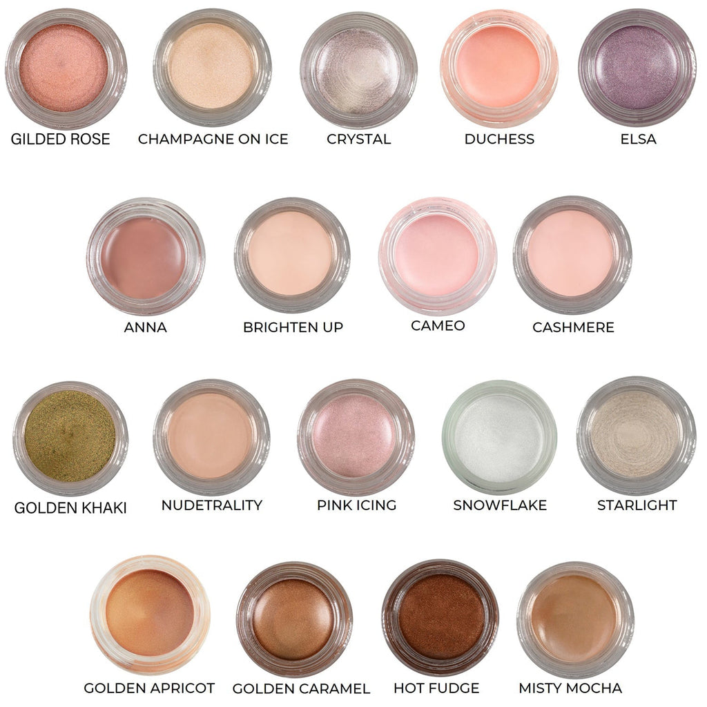 Duchess Any Wear Creme - A Waterproof Multi-tasking creme to powder product for eyes, cheeks & lips. Can be worn anywhere