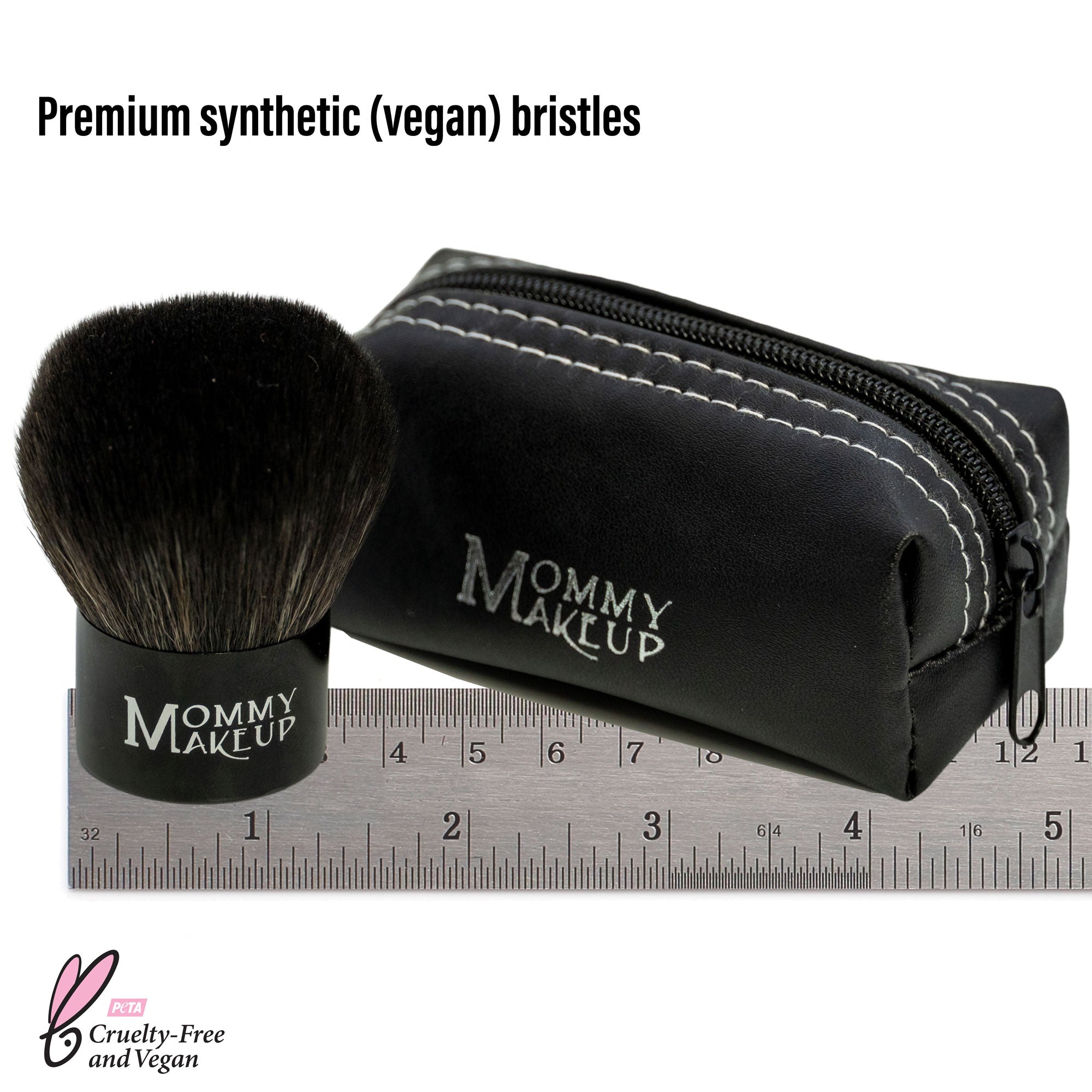 Kabuki Brush - Hand cut, Vegan, Cruelty-Free Mineral Makeup Brush