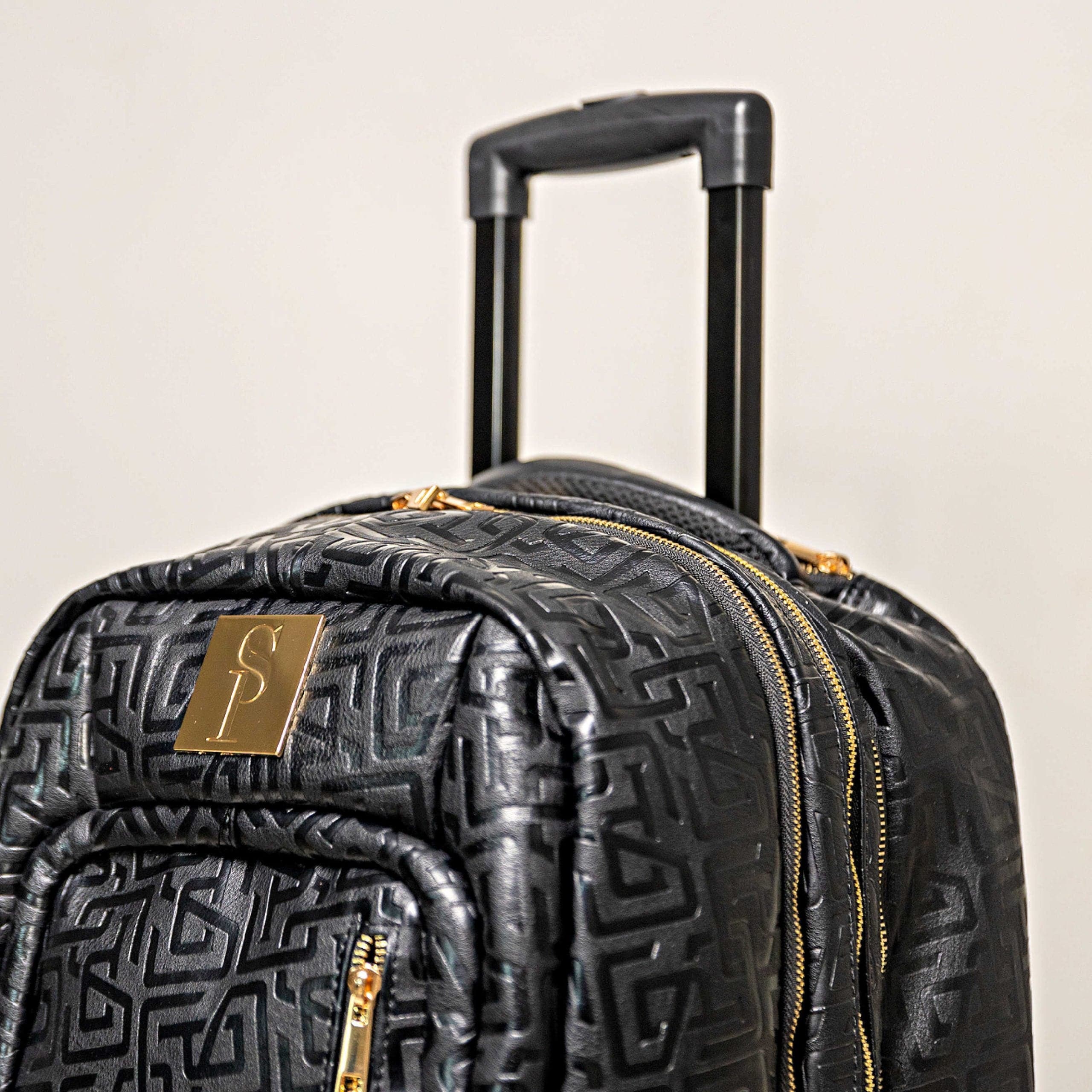 Black Monogram Leather Carry-On Roller Bag (Only 150 Made)