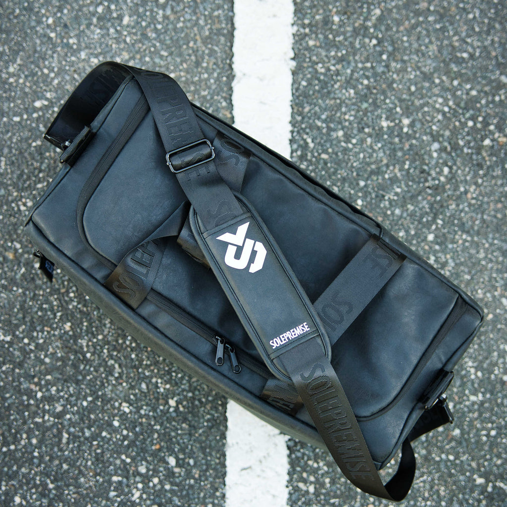 Black Leather Sneaker Duffle