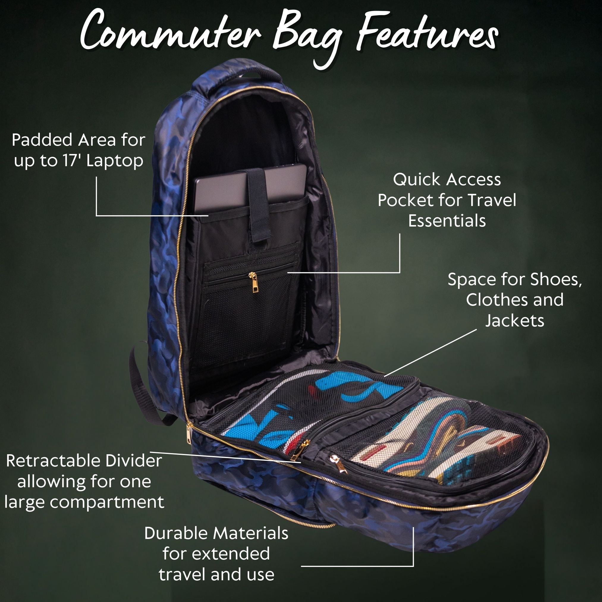 Baby Blue Leather Commuter Bag