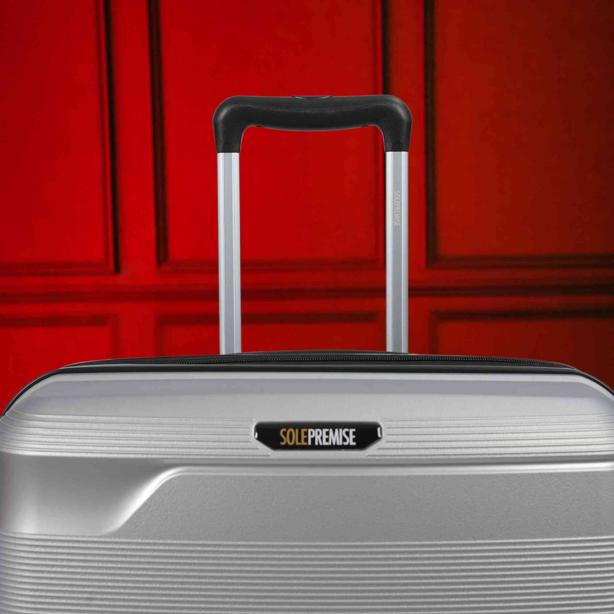 20-inch Silver Carry-On Hardcase Roller Luggage with 360° Wheels