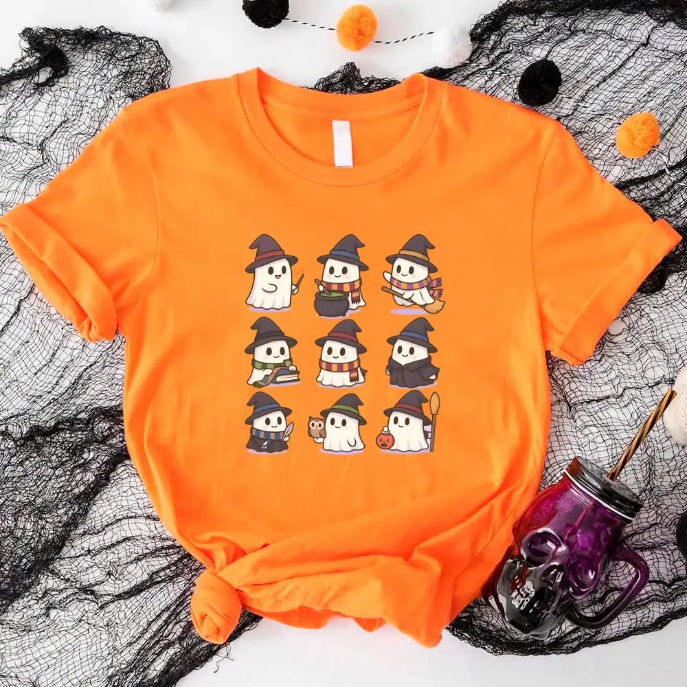 Cute Witch Ghosts Halloween Shirt â€?Kawaii Spooky Tee