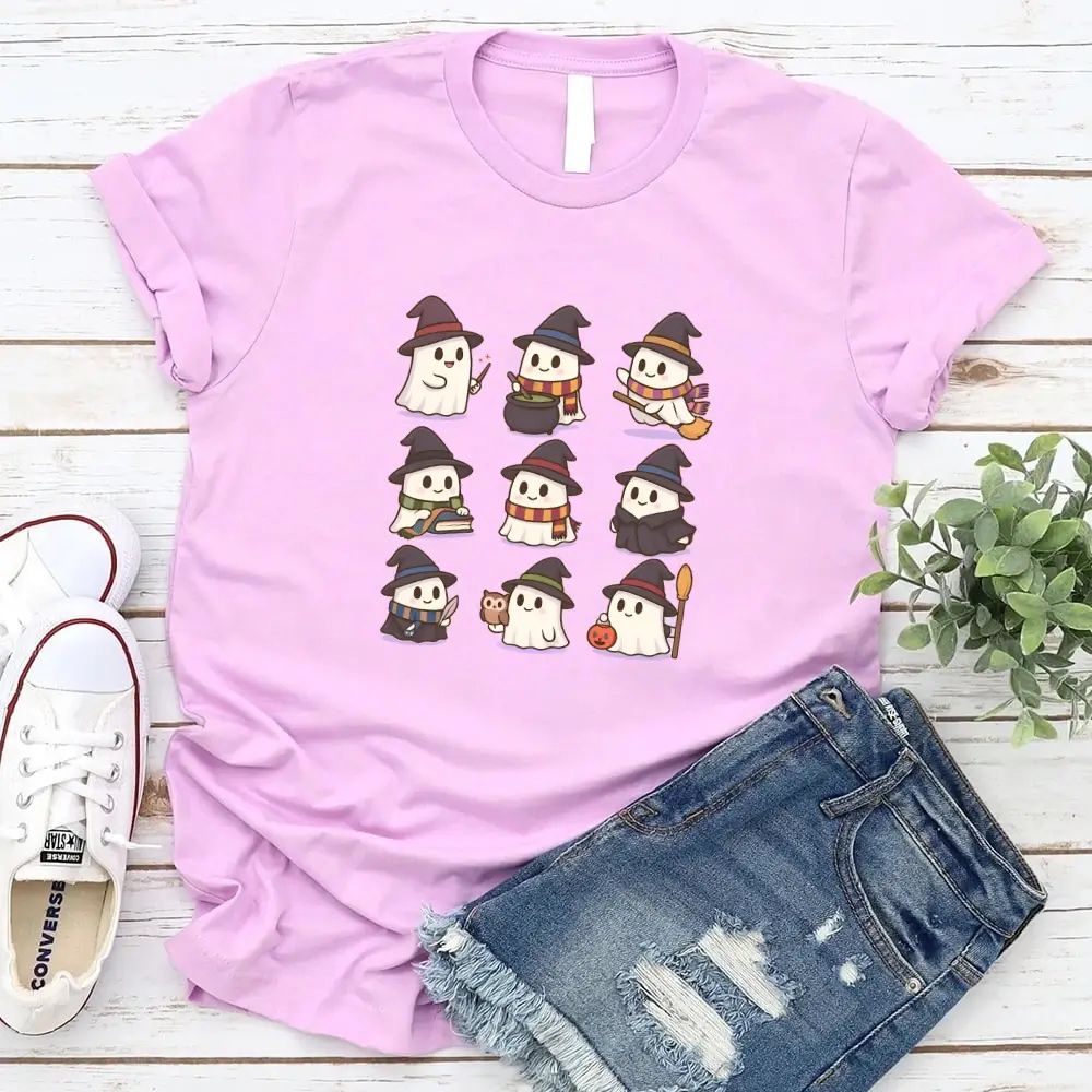 Cute Witch Ghosts Halloween Shirt â€?Kawaii Spooky Tee