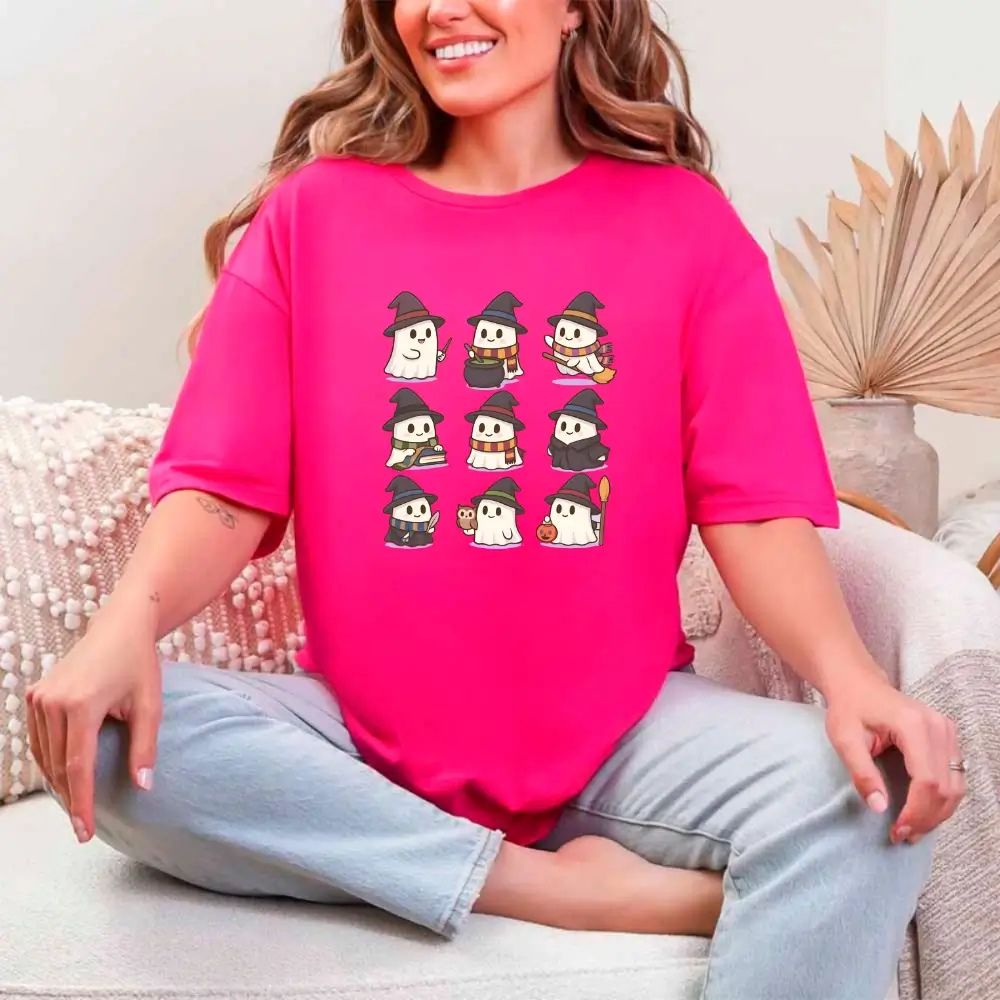 Cute Witch Ghosts Halloween Shirt â€?Kawaii Spooky Tee