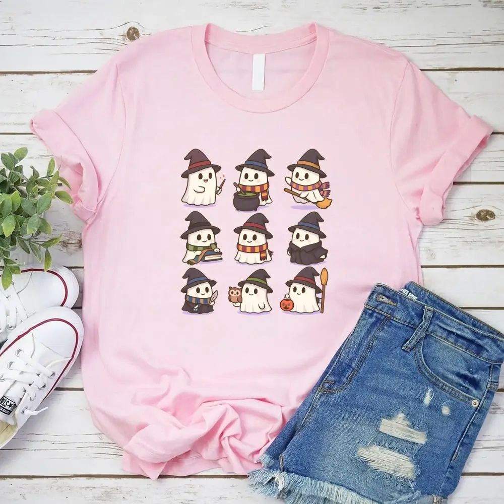Cute Witch Ghosts Halloween Shirt â€?Kawaii Spooky Tee