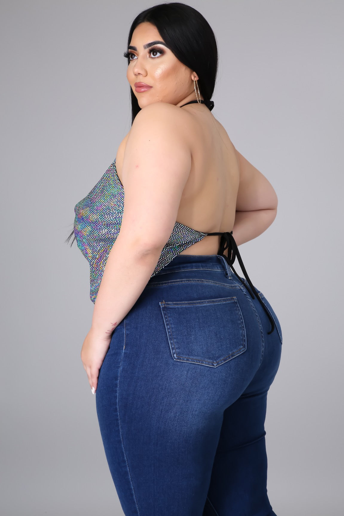 SHIMMY ME | HALTER TOP - 3X