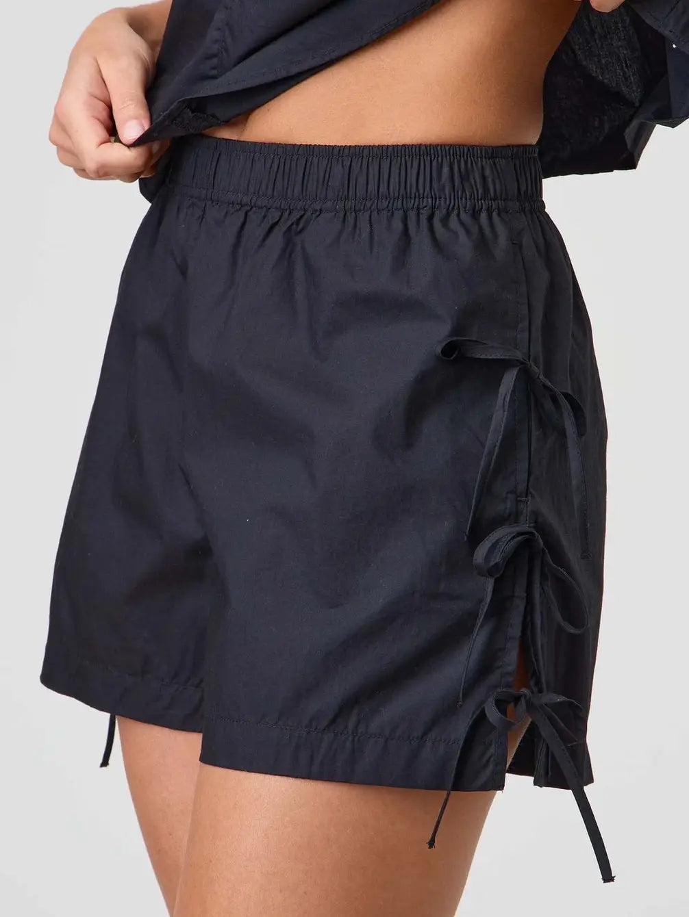 Side Tie bow shorts