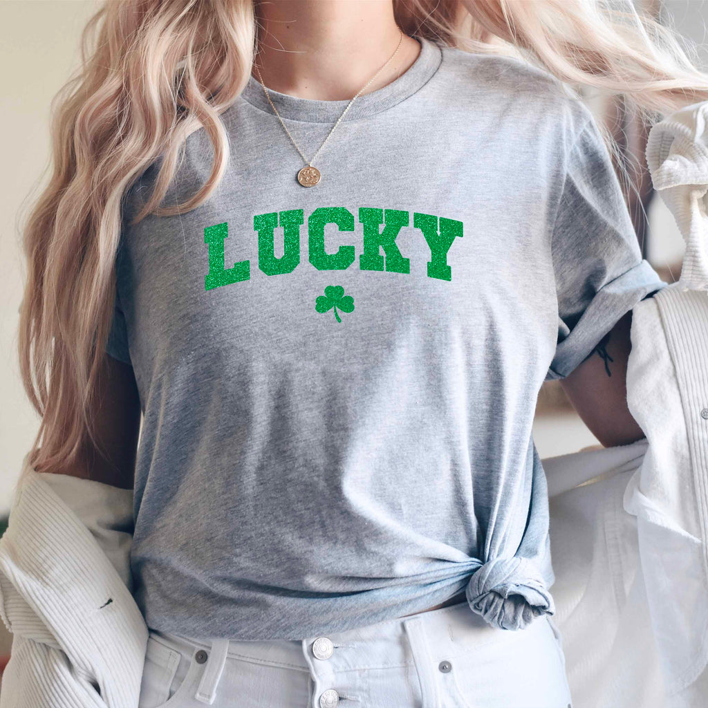 St Patricks Day Cute Lucky Clover Top
