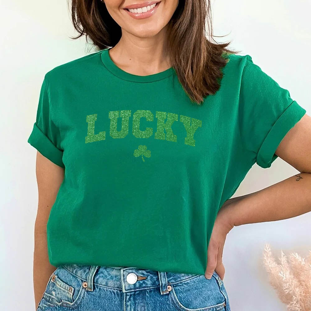 St Patricks Day Cute Lucky Clover Top