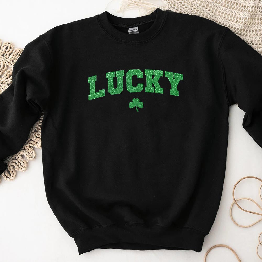 St Patricks Day Cute Lucky Clover Top
