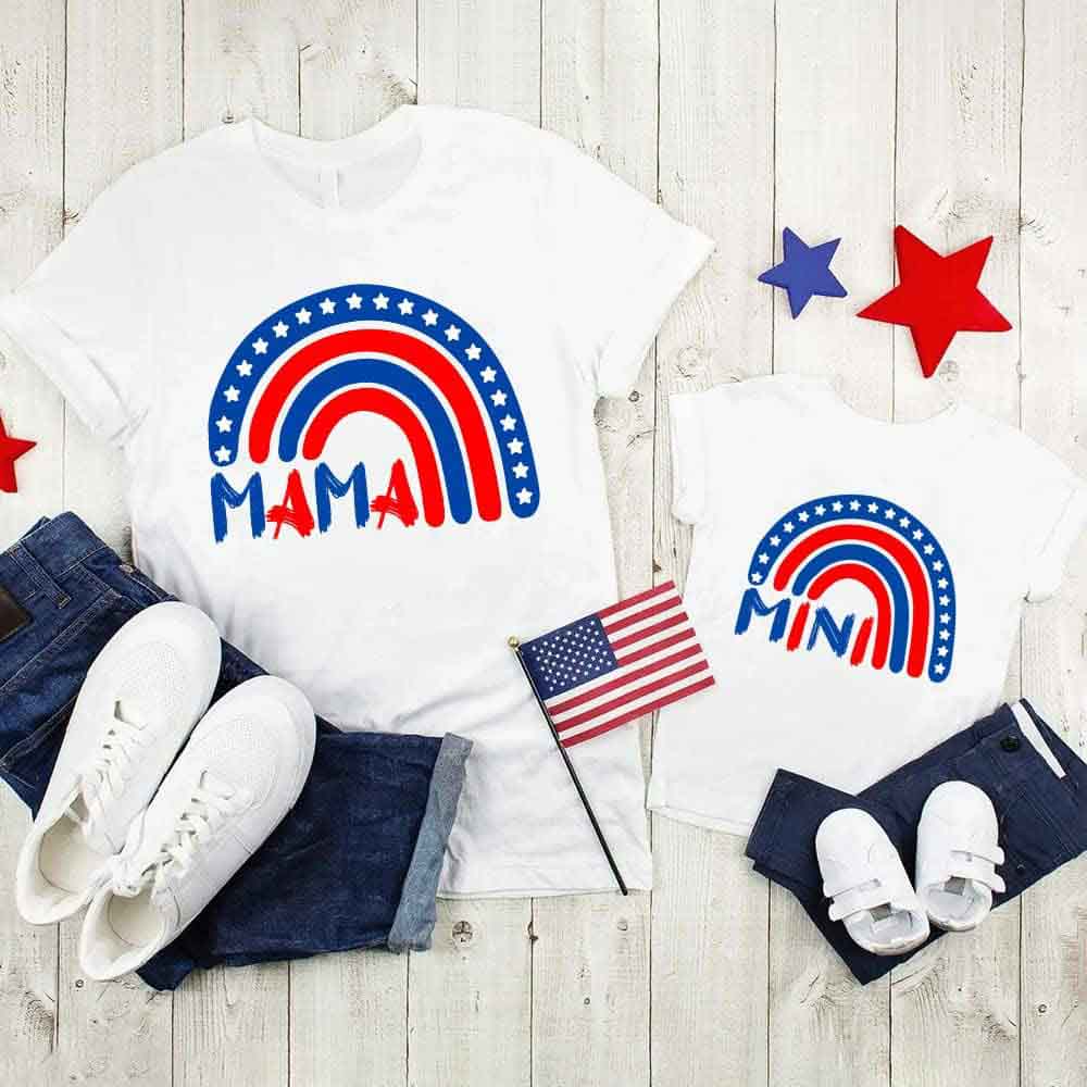 Patriotic Mama & Mini Matching T-shirt