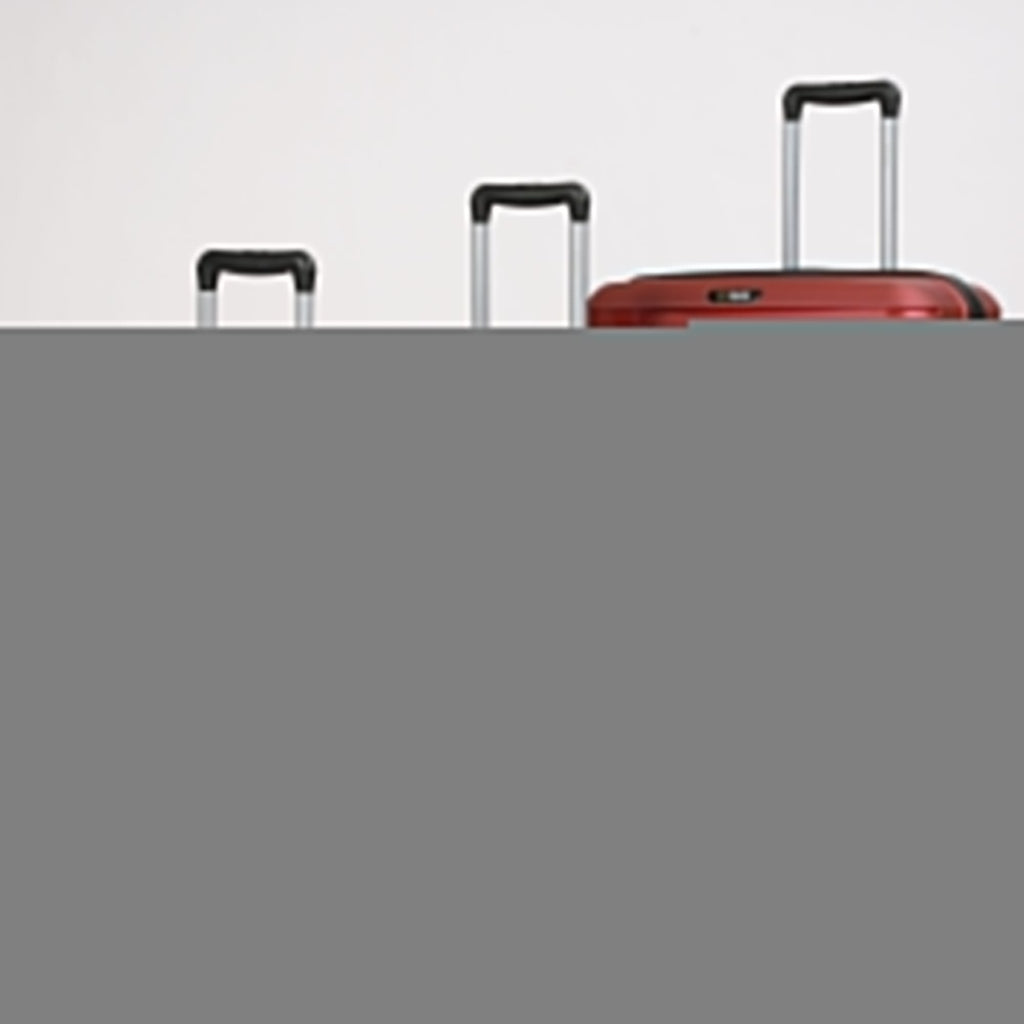 24-inch Red Hardcase Roller Luggage with 360° Wheels & TSA Lock