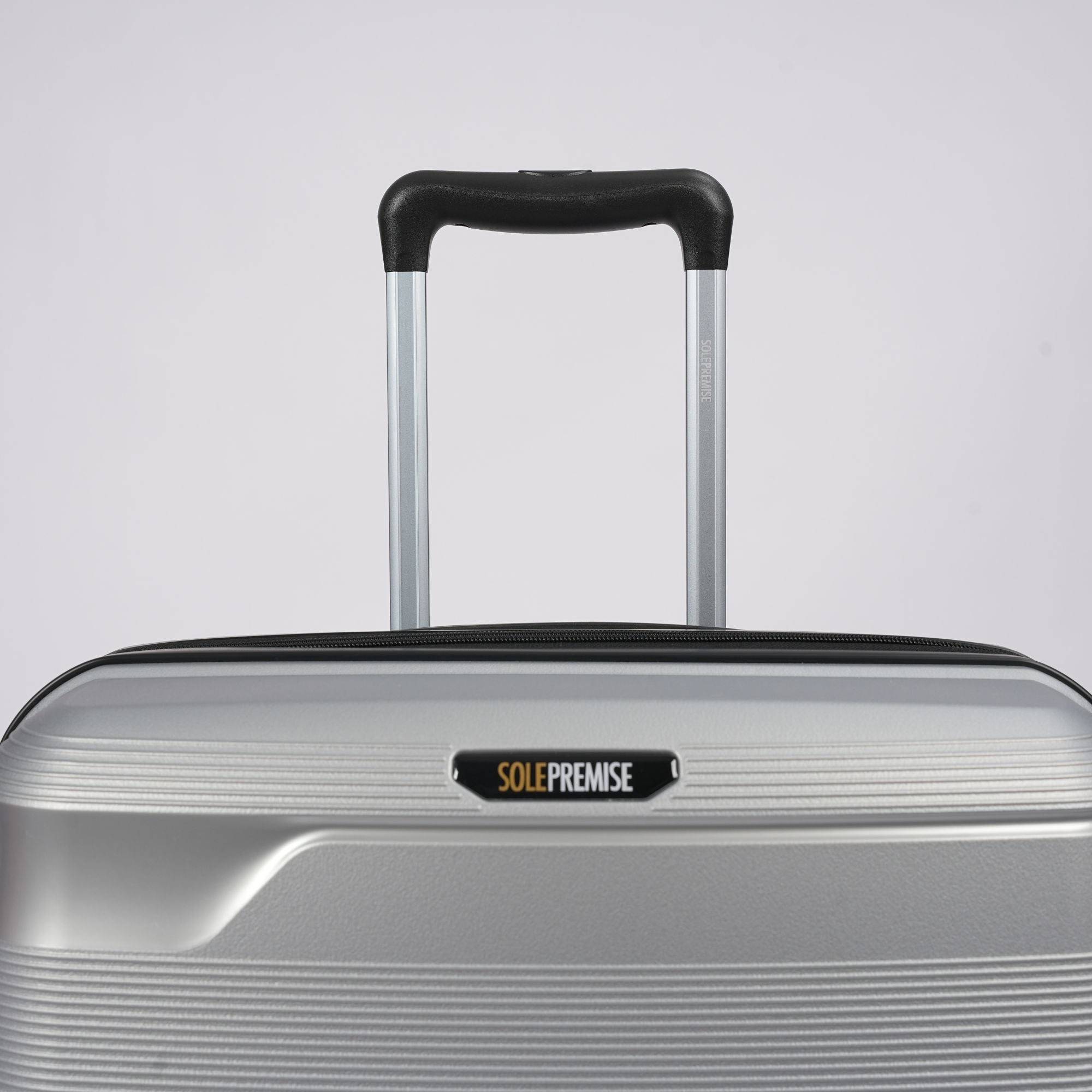 24-inch Silver Hardcase Roller Luggage with 360° Wheels & TSA Lock