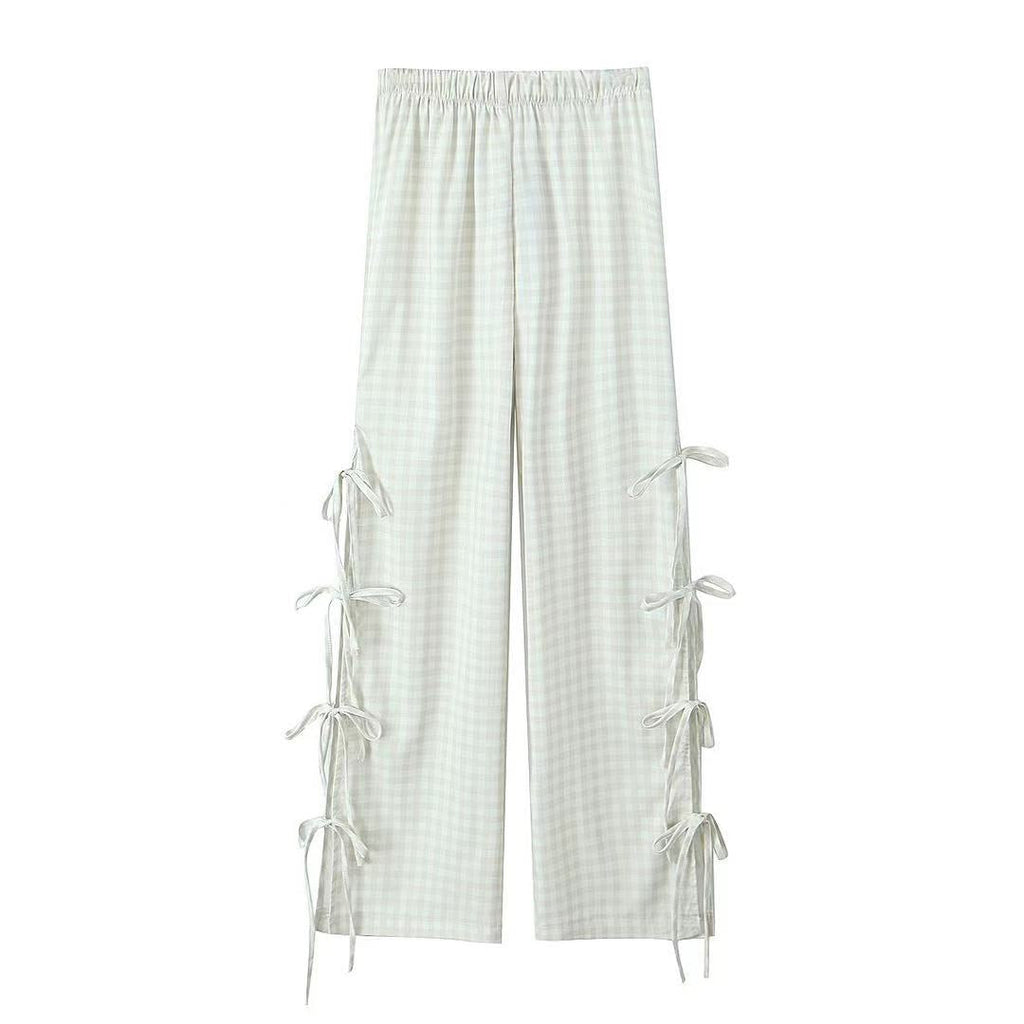Side Tie Bow Pants