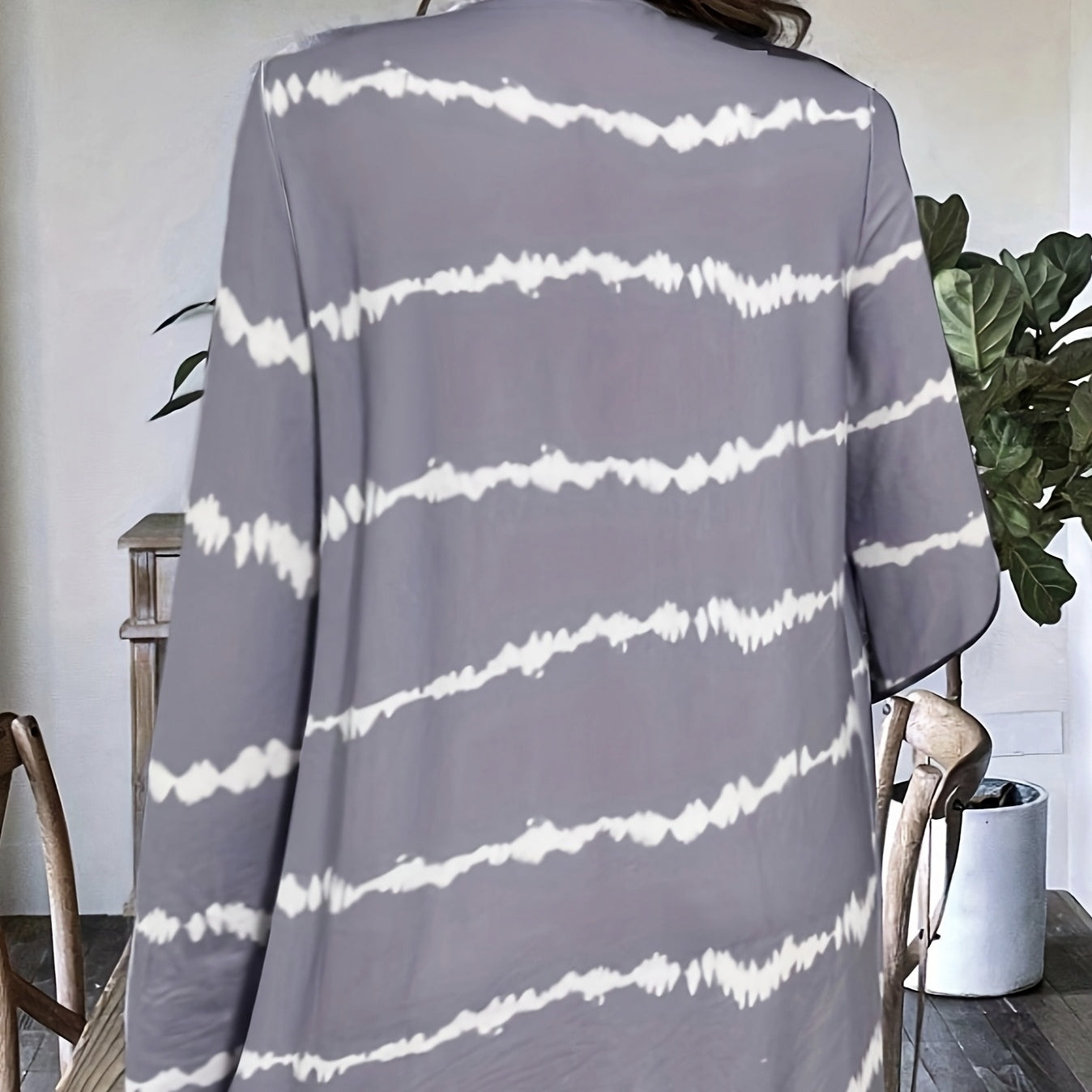 Women's Printed Open Jacket