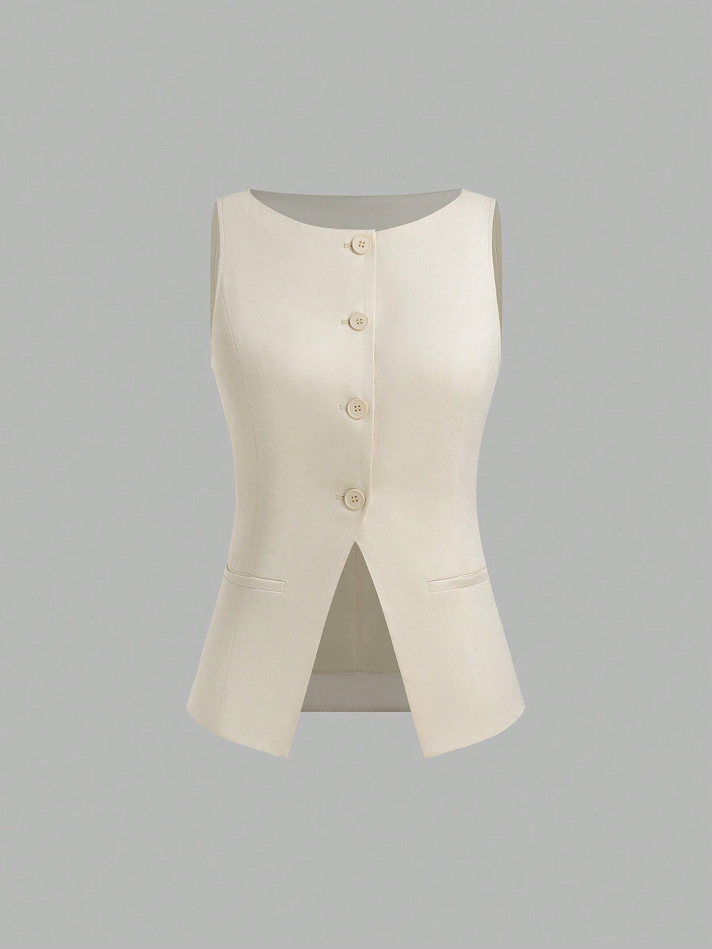 Women's Minimalist Cinched-Waist Camisole â€?Single-Breasted Summer Tank