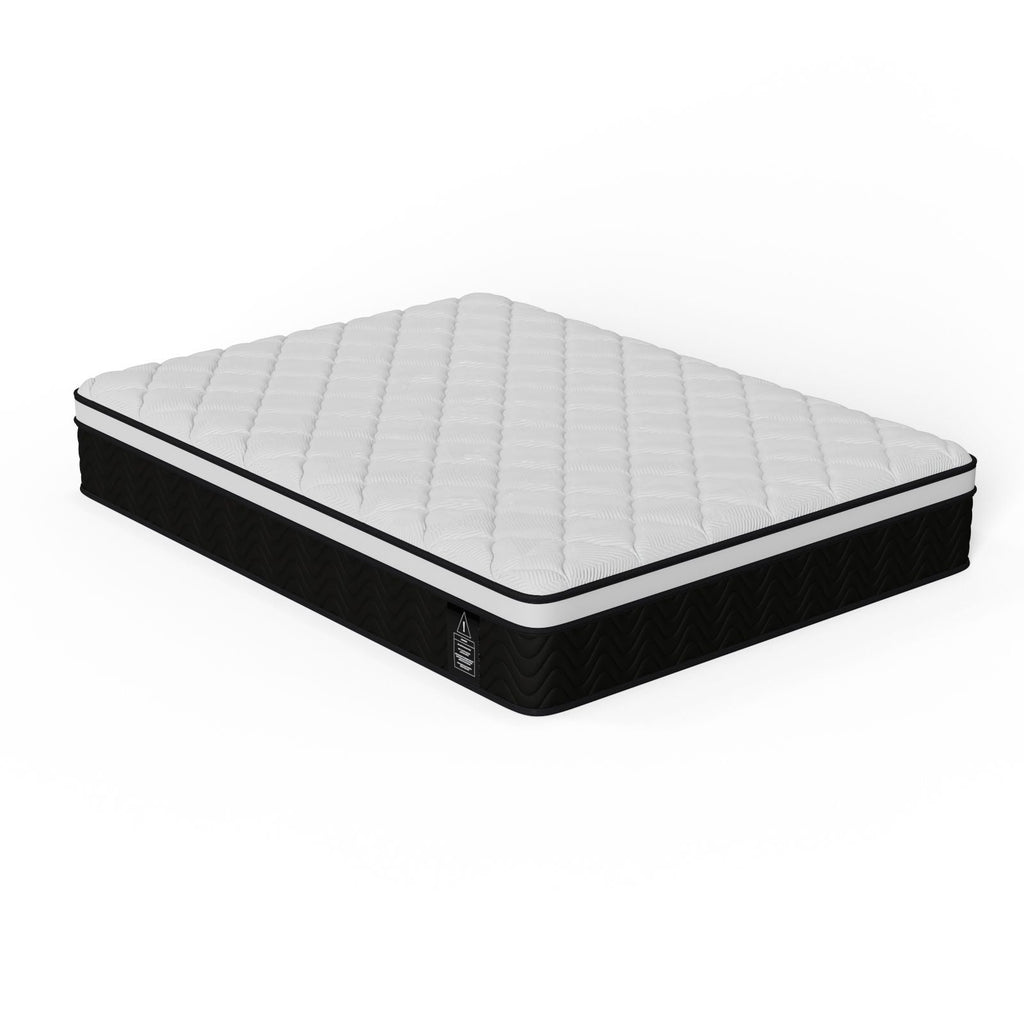 Queen Mattress, 12-Inch Hybrid in A Box | Medium Firm, Cooling Comfort & Motion Isolation, Pocketed Springs, Edge Support | CertiPUR-US Certified, Back Pain Relief | 100-Night Trial