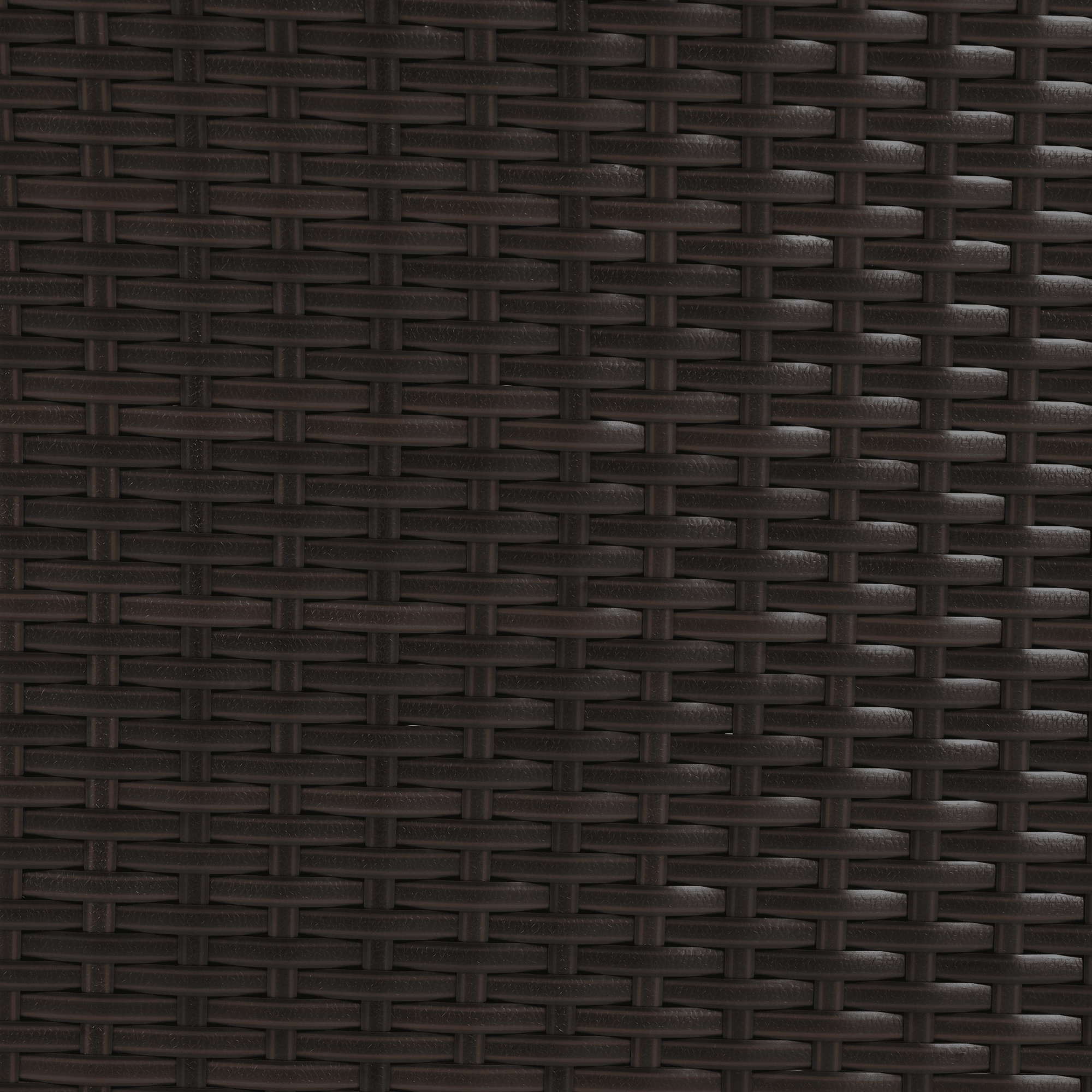 GO 4-Piece Garden Furniture, Patio Seating Set, PE Rattan Outdoor Sofa Set, Wood Table and Legs, Brown and Beige