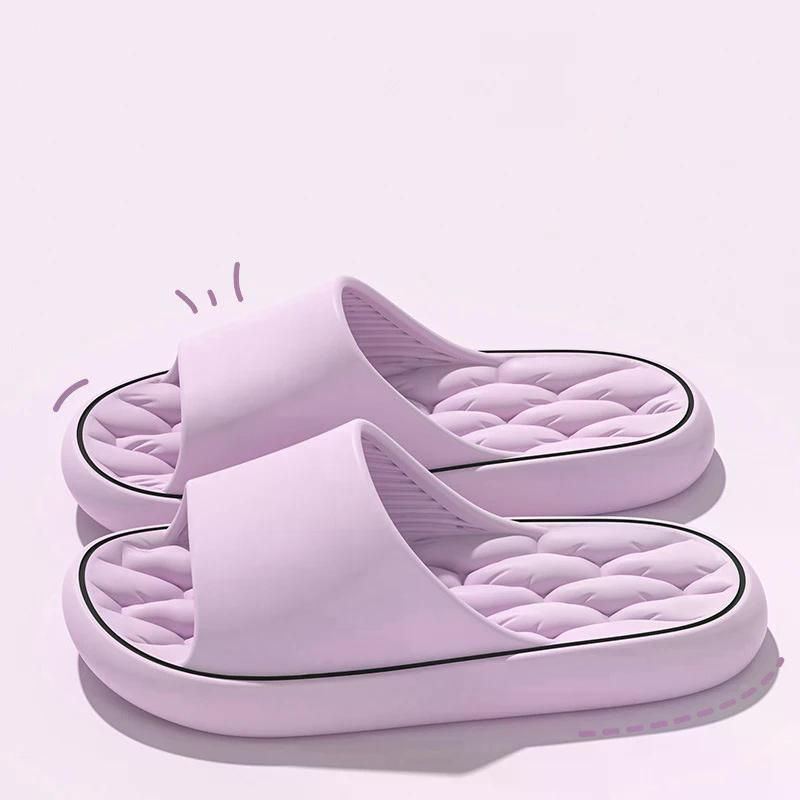 Super Light Soft Slippers Simple Fashion Slides EVA Elastic Shoes Colorful Sneakers In Door Bathroom Flip Flops