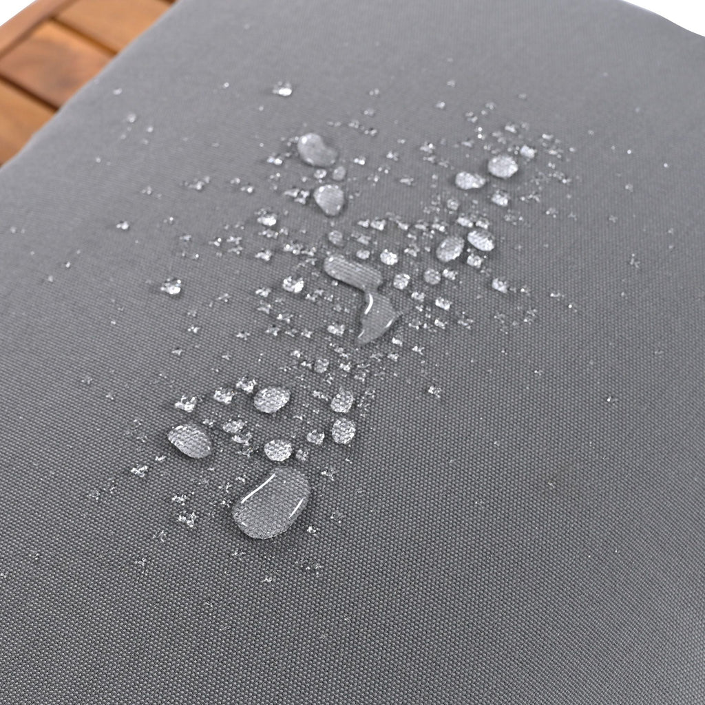 4-Piece Patio Furniture Set, Outdoor Furniture with Acacia Wood Table, Patio Conversation Set with Deep Seating & Thick Cushion for Backyard Porch Balcony