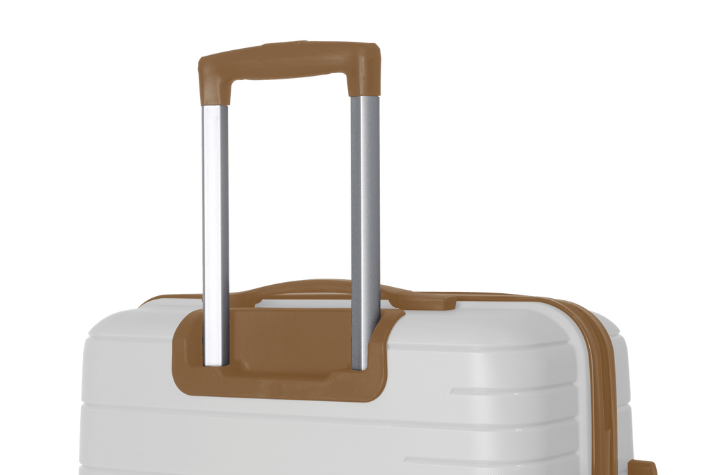 Luggage Set 3 Piece, PP Hardshell Carry on Suitcase with Spinner Wheels & TSA Lock, Lightweight Suitcases for Business, Trip, (20"/24"/28"), White